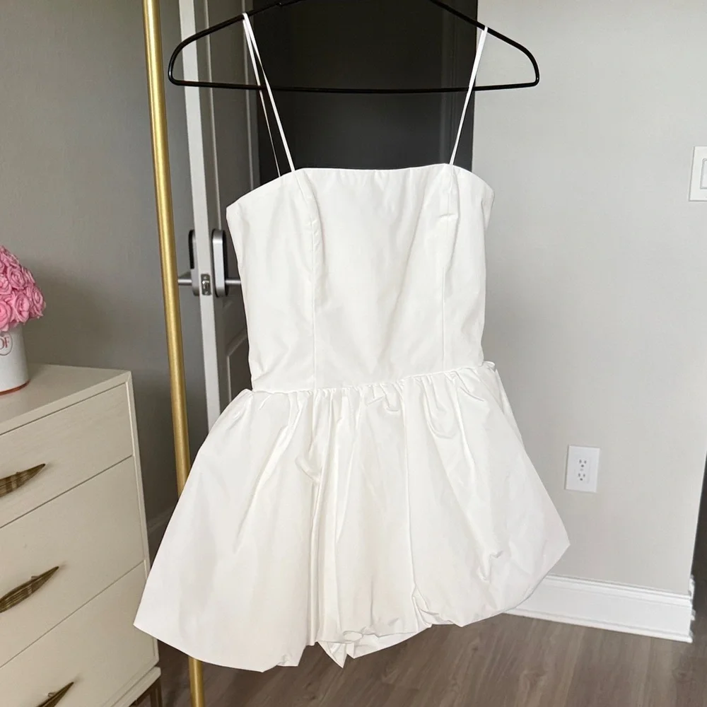 Amanda Uprichard Strapless Cream Dress - Picture 2 of 4